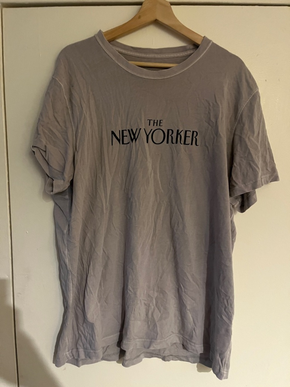 J. Crew Dusty Lavender New Yorker Graphic Tee
